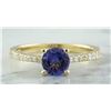 Image 1 : 1.28 CTW Tanzanite 14K Yellow Gold Diamond Ring