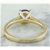 Image 3 : 1.28 CTW Tanzanite 14K Yellow Gold Diamond Ring