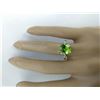 Image 5 : 3.41 CTW Peridot 18K Yellow Gold Diamond Ring