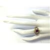 Image 4 : 1.15 CTW Natural Ruby And Diamond Ring 18K Solid Yellow Gold