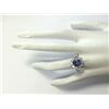 Image 4 : 3.16 CTW Natural Tanzanite And Diamond Ring 14K Solid White Gold