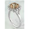 Image 4 : 3.70 CTW Morganite 18K White Gold Diamond Ring