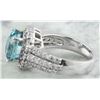 Image 6 : 9.32 CTW Zircon 18K White Gold Diamond Ring