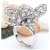 Image 5 : 1.50 CTW Natural Diamond 18K Solid White Gold Ring