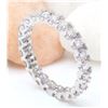 Image 3 : 1.50 CTW Natural Diamond 14K Solid White Gold Ring