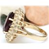 Image 3 : 8.32 CTW Natural Tourmaline 14K Solid Yellow Gold Diamond Ring