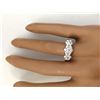 Image 5 : 1.70 CTW Natural Diamond 18K Solid White Gold Ring