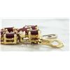 Image 4 : 38.40 CTW Ruby 14K Yellow Gold Diamond Bracelet