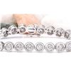 Image 1 : 10.22 CTW Natural Diamond 14K Solid White Gold Bracelet