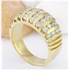 Image 4 : 1.55 CTW Natural Diamond 18K Solid Yellow Gold Ring