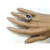 Image 4 : 6.58 CTW Natural Tanzanite And Diamond Ring In 18K Yellow Gold