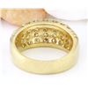 Image 3 : 1.55 CTW Natural Diamond 14K Solid Yellow Gold Ring