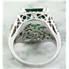 Image 3 : 6.48 CTW Emerald 18K White Gold Diamond Ring