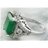 Image 4 : 6.48 CTW Emerald 18K White Gold Diamond Ring