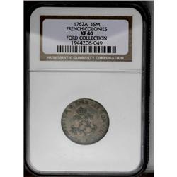 	1762-A SOU M French Colonies Sou Marque XF40 NGC. Vlac 1762-A