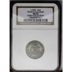 	1739-S Sou Marque AU55 NGC. Vlack-180, R.6. Breen-555, 1739-S