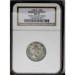 	1741-V Sou Marque MS62 NGC. Vlack-197, R.2. Breen-566, 1741-V