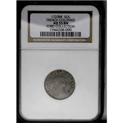 	1720-BB Liard AU55 NGC. Gadoury-270. Glimpses of crimso 1720-BB Liard AU55 NGC.