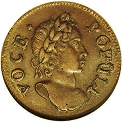 	1760 1/2P Hibernia-Voce Populi Halfpenny MS63 Brown NG 1760