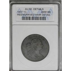 	1807 1C Large Fraction--Re-engraved Hair Detail--ANACS 1807