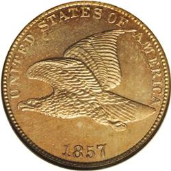 	1857 1C PR64 NGC. Some of the proof diagnostics are ve 1857