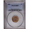 Image 1 : 	1861 1C MS65 PCGS. A boldly detailed Gem with trivial 1861