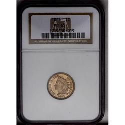 	1863 1C MS65 NGC. An impressive Gem quality example, n 1863