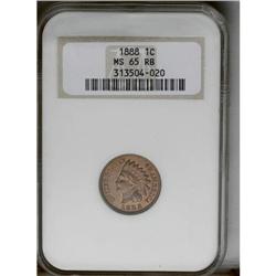 	1888 1C MS65 Red and Brown NGC. An important date that 1888