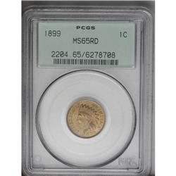 	1899 1C MS65 Red PCGS. A remarkable Gem with rich oran 1899