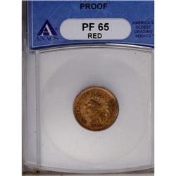 	1880 1C PR65 Red ANACS. Sharply struck with mildly ref 1880