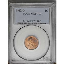 	1912-D 1C MS64 Red PCGS. Lustrous copper-orange colora 1912-D