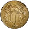 Image 1 : 	1873 2C Open 3 PR55 ANACS. A lightly circulated proof 1873