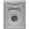 Image 3 : 	1867 3CN PR66 Cameo PCGS. The glassy surfaces are espe 1867