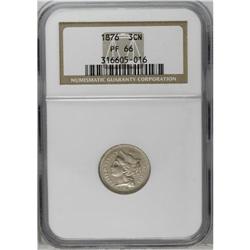 	1876 3CN PR66 NGC. Dazzling reflectivity is enhanced b 1876