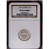 Image 1 : 	1873 5C Closed 3 PR65 Cameo NGC. A virtually stone-whi 1873