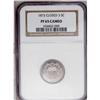 Image 1 : 	1873 5C Closed 3 PR65 Cameo NGC. The 1 in the date is 1873