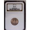 Image 1 : 	1891 5C MS65 NGC. Glowing luster radiates from frosty- 1891