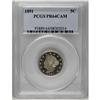 Image 1 : 	1891 5C PR64 Cameo PCGS. Crisply struck, frosted devic 1891