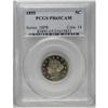 Image 1 : 	1895 5C PR65 Cameo PCGS. Fully struck and carefully pr 1895