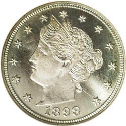 	1898 5C PR67 NGC. A splendid specimen with fantastic e 1898