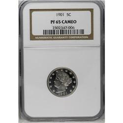 	1901 5C PR65 Cameo NGC. The frosty devices provide goo 1901