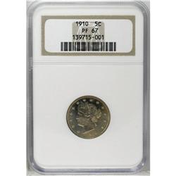 	1910 5C PR67 NGC. This is a gorgeous Superb Gem with r 1910