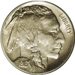 	1916 5C MS67 ANACS. A Superb, boldly struck example en 1916