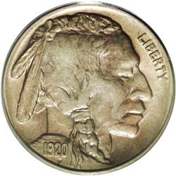 	1920-D 5C MS64 PCGS. Beautifully toned lilac, chestnut 1920-D