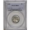 	1928 5C MS66 PCGS. This satiny gunmetal-gray premium G 1928