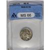 	1930-S 5C MS66 ANACS. Soft golden-gray patina and plea 1930-S