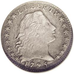 	1795 H10C --Scratched--ANACS. AU Details, Net XF40. V-5 1795