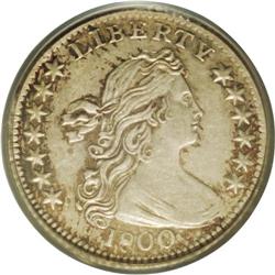 	1800 H10C LIBEKTY AU55 PCGS. V-2, LM-3, R.4. An intric 1800