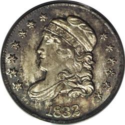 	1832 H10C MS66 PCGS. V-2, LM-12, R.2. Repunching shows 1832