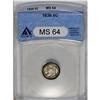 Image 3 : 	1836 H10C Large 5C MS64 ANACS. V-5, LM-1.2, R.5. A lar 1836